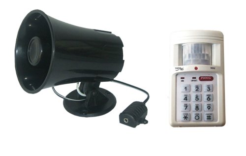 Techko Indoor Motion Detector Security System with Outdoor Siren #SY052Z