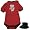 adidas Wisconsin Badgers Red Infant First Timer Bib & Booties Set