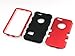 ULAK iPhone 6S Case,iPhone 6 Case, Hybrid Soft Silicone Hard PC Case Anti Slip Heavy Duty High Impact Dust Scratch Shock Resistance Protective Cover for iPhone 6/6S 4.7 Inch, Red/Black