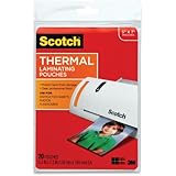 Scotch Thermal Laminating Pouches, 5 x 7-Inches, 20-Pouches (TP5903-20)