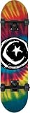 Foundation Star & Moon Tie Dye Complete Skateboard - 8.25 x 32.125