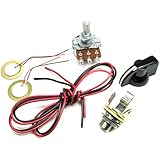 Do-it-Yourself Piezo Pickup Kit for Cigar Box Guitars - includes piezoelectric contact pickups, volume potentiometer and jack