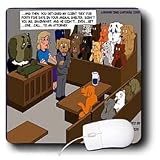 Londons Times Funny Dogs Cartoons - Canine Courtroom Drama - Mouse Pads