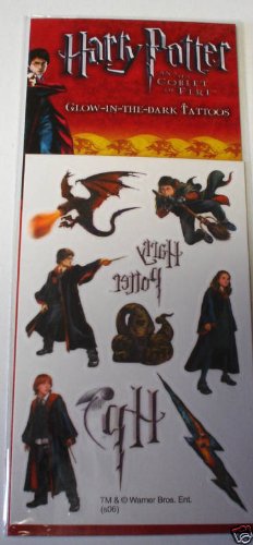 Harry Potter Glow-in-the-Dark Temporary Tattoos