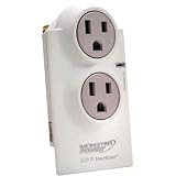 Monster Home Series LCD PowerProtect, 2 outlets, White (HS MP AVFL200)