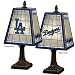 MLB Art-Glass Table Lamp Team: L.A. Dodgers