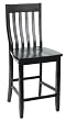 Global Distinctions LP02386BLK 24 Inch School House Barstool, Black