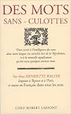 Des mots sans-culottes