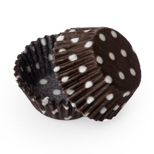 Dress My Cupcake Standard Brown Polka Dot Cupcake Liners BULK - 500 Liners - ...