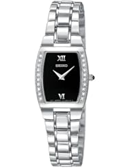Seiko Womens SUJE79 Diamond Silver-Tone Watch
