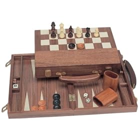 3-in-1 Walnut Combination Set with a Folding Board by Wood Expressions