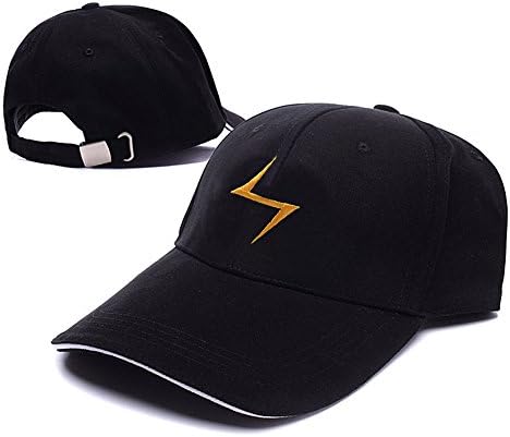 DINGZHAN Kamala Khan Ms Marvel Yellow bolt Logo Adjustable Baseball Caps Unisex Snapback Embroidery Hats