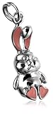 Sterling Silver Enamel Bunny Charm