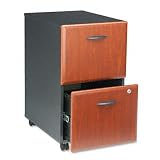 2-File Drwr Mobile Vertical File, 28-1/4 High, Hansen CY/Marbled Slate