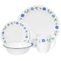 Corelle Livingware 16-Piece Dinnerware Set, Service for 4, Spring Blue