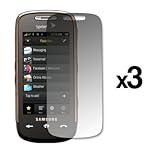 3 Pack of Premium Reusable LCD Screen Protectors for Samsung Instinct S30 M ....