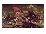 Achilles Dragging the Body of Hector Around the Walls of Troy Art Giclee Poster Print by Donato Creti, 12x9