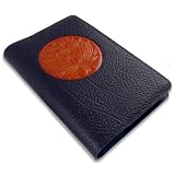 Lotus Embossed Leather Writing Journal, 6 x 9-inch, refillable