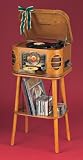 Crosley CR88-OA Governor Entertainment Center Audio System, Oak