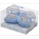Xpressions Elliot and Buttons Baby Booties - Blue