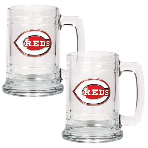 Cincinnati Reds Set of 2 Beer Mugs