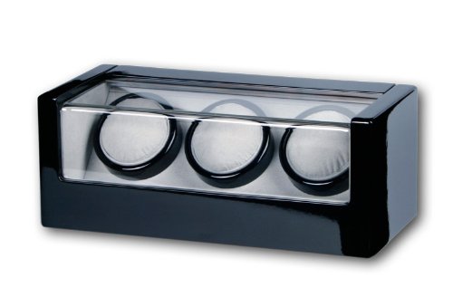 R.U.Braun Uhrenbeweger f&uuml;r 3 Uhren Klavierlack Digital LCD Display schwarz 1002282 Preisvergleich