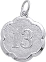 13: Number Charm by Rembrandt Charms