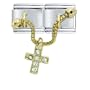 Dangle Celtic Cross Chain Italian Charm