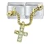 Jewelry : Dangle Cross Chain Religious Italian Charms Bracelet Link
