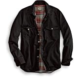 Flannel-Lined Twill Shirt Jacket