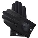 BMW Logo Black Leather Driving Gloves - Large