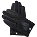 BMW Logo Black Leather Driving Gloves - Large