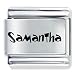Jewelry : Name Samantha Laser Italian Charms