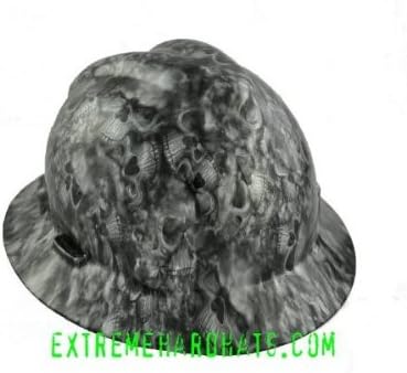 MSA V-gard Full Brim Camoflauge Reaper 3-D Skulls Camo Hard Hat w/ratchet suspension