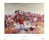 Bronc To Breakfast By Charles M. Russell. ART PRINT Size: 16 x 13 Inches