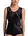 Women’s Satin Charmeuse Tailored Tanktop camisole, Black, Small