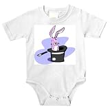 Onesie with trick, pink, top, hat, rabbit, magic