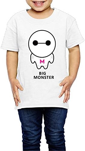 Sosoul Big Monster Short Sleeve Youth T Shirt Comfortable Size 5-6 Toddler White