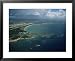 Aerial of the Island of Puerto Rico, West Indies, Central America Scenic Framed Art Poster Print by James Gritz, 31x25