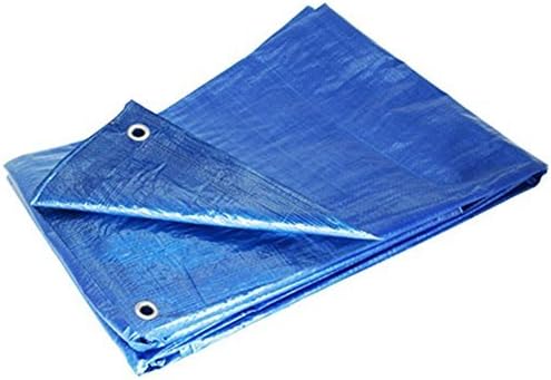 Grizzly Tarps GTRP57 5 x 7-Feet Blue Multi-Purpose 6-Mil Waterproof Poly Tarp Cover Tent Shelter Camping Tarpaulin by Grizzly Tarps