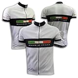 Cycling short sleeve Jersey (Made 'n Italy / white) 4XL