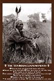 (24x36) Ten Indian Commandments (Native American Sitting) Art Poster Print