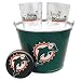 Miami Dolphins NFL Beer Glass & Coaster Set