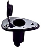 PERKO PLUG IN BASE ONLY 2 PIN CHROME PLATED