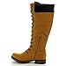 Nature Breeze Lauren-02HI Women's Round Toe Side Zipper Lace Up Knee High Boot