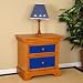 Pecan 2 Drawer Nightstand - LG065