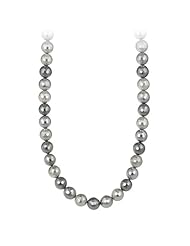 Ombre Faceted Shell Pearl Necklace, 16+3" Extender