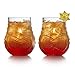 Libbey Tiki Split Tumbler Glasses, Set of 4