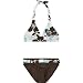 ROXY Cali Style Girls Swimsuit Set - White/Brown