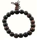 Tibetan Buddhist Wooden Prayer Beads Wrist Mala Bracelet